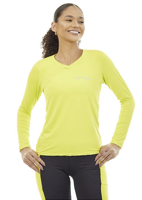 Camisa Feminina Uv Manga Longa Citrine