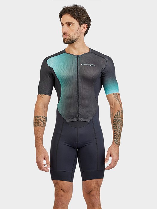 Macaquinho Masculino Triathlon CM Black e Green