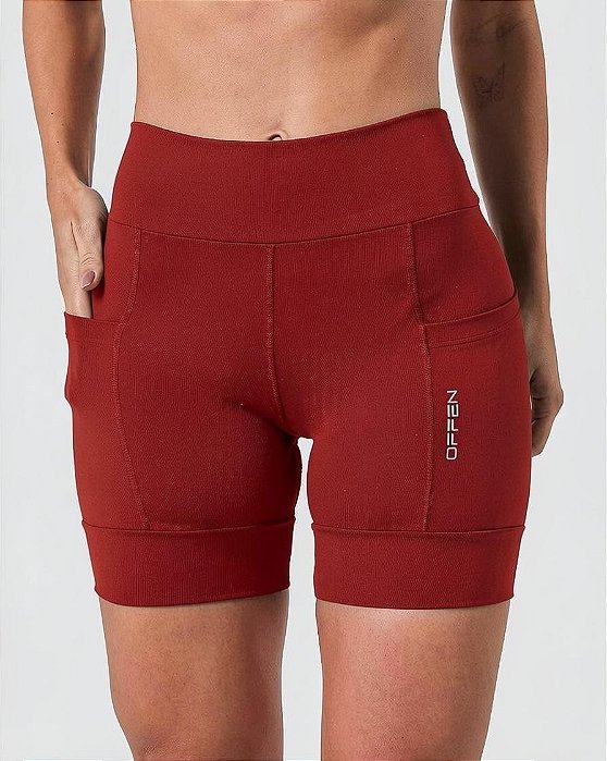 Bermuda Feminina Race Merlot