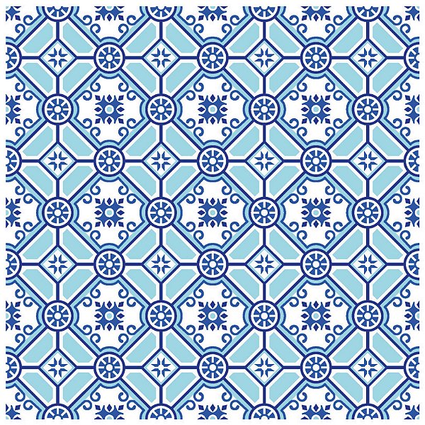 Adesivo de Azulejo Blue Light 20x20 cm (25 unidades)