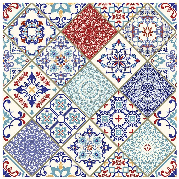 Adesivo de Azulejo Ceramica Vintage  20x20 cm (25 unidades)