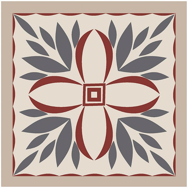 Adesivo de Azulejo Flor do Norte 20x20 cm (25 unidades)