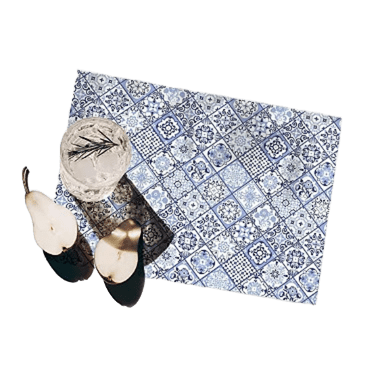 kit 08 un Jogo Americano Abstrato Azul 3