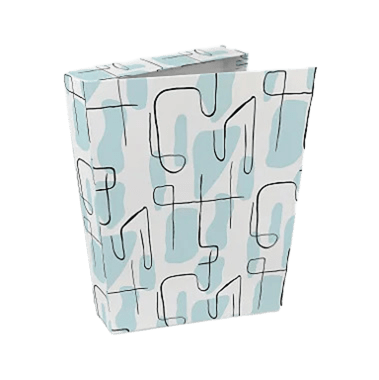 Caixa Livro - Gráficos Azul e Preto