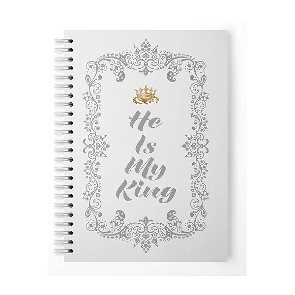 Caderno Capa Dura Personalizado - King(Branco)