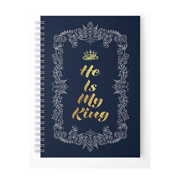 Caderno Capa Dura Personalizado - King(Azul)