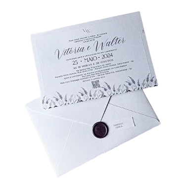 Convite de Casamento - Lavanda (Personalizado)