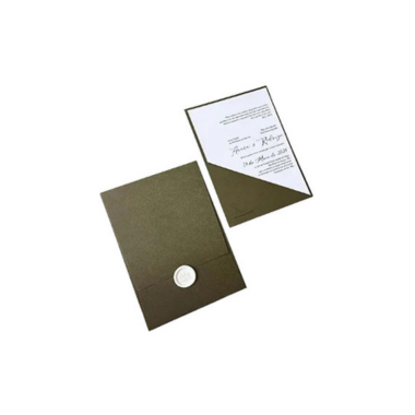 Convite de Casamento - Oliva (Personalizado)