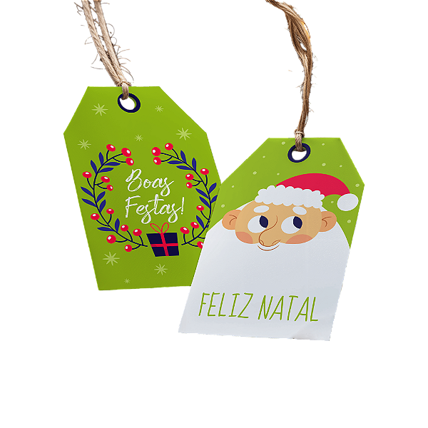 Tag de Natal - Papai Noel
