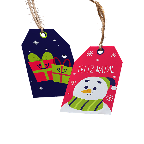 Tag de Natal - Boneco de Neve