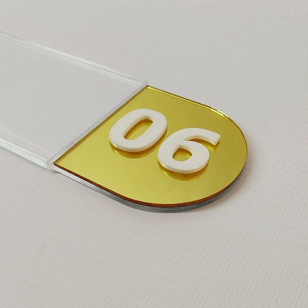 Placa de Sinalização com Bolsa para Texto