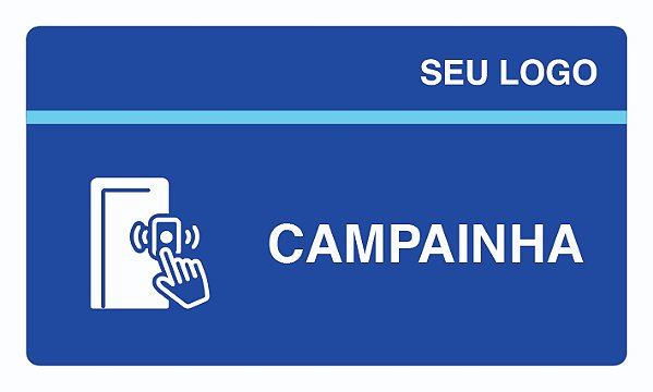 PLACA CAMPAINHA - PIA 09 - PERSONALIZADA