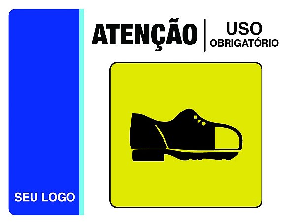 PLACA BOTINA BIQUEIRA - EPI 03C - PERSONALIZADA