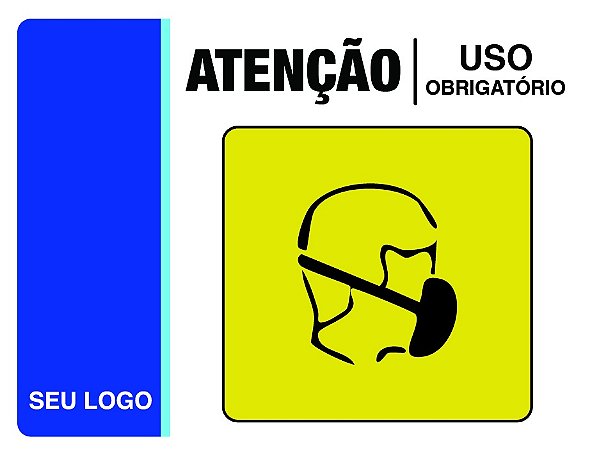 PLACA MÁSCARA - EPI 10A - PERSONALIZADA