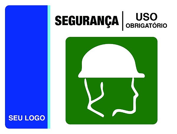 PLACA CAPACETE - SEG 01 - PERSONALIZADA