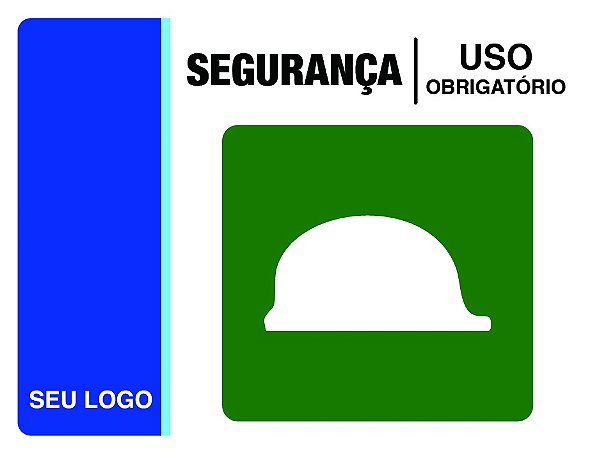 PLACA CAPACETE - SEG 01A - PERSONALIZADA