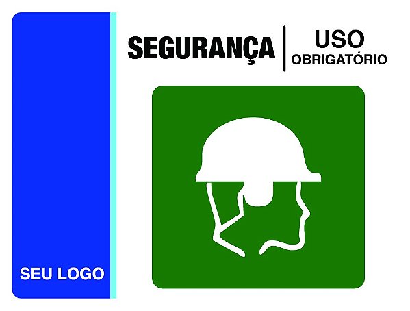 PLACA CAPACETE - SEG 01C - PERSONALIZADA