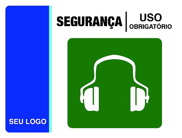 PLACA PROTETOR AURECULAR - SEG 05A - PERSONALIZADA