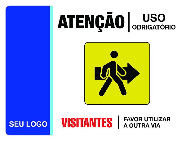 PLACA OUTRA VIA DIR - PAT 19 - PERSONALIZADA