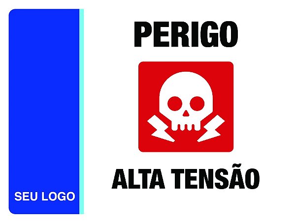 PLACA ALTA TENSÃO - PER 10 - PERSONALIZADA