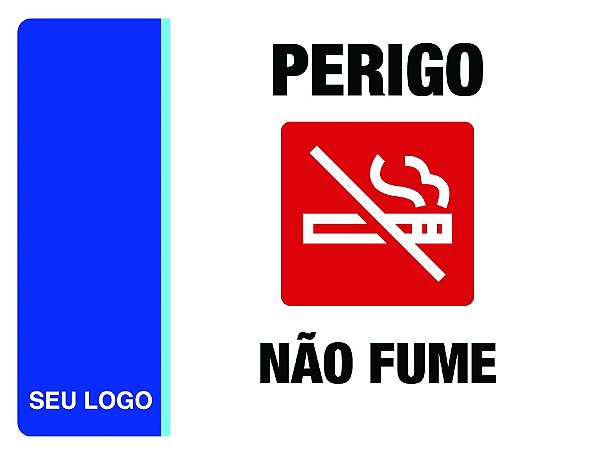 PLACA NÃO FUME - PER 20 - PERSONALIZADA