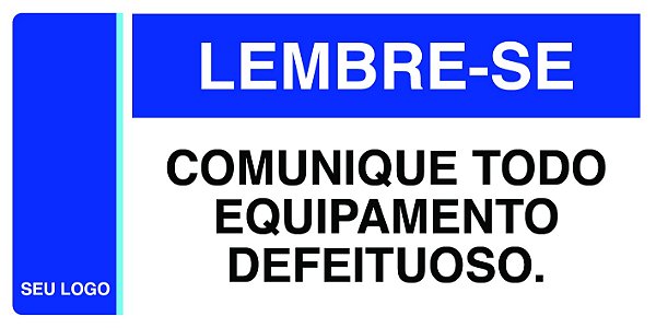 PLACA OBRA LIMPA - PLB 07 - PERSONALIZADA