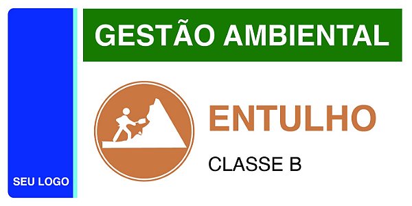 PLACA ENTULHO - PCS 07 - PERSONALIZADA
