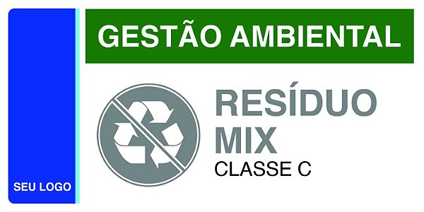 PLACA RESÍDUO - PCS 08 - PERSONALIZADA