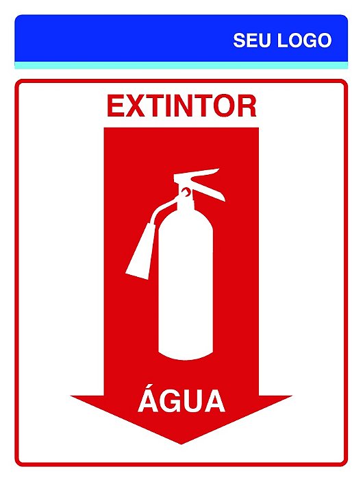 PLACA EXTINTOR ÁGUA - PCI 01 - PERSONALIZADA
