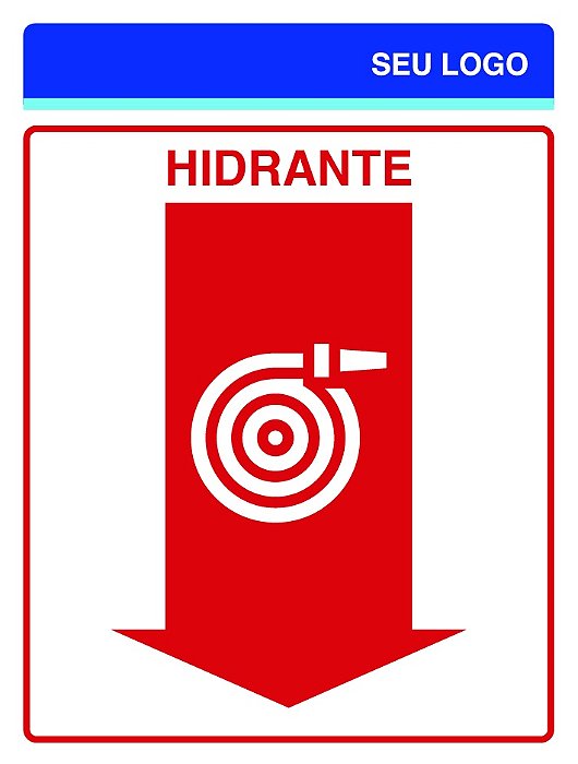 PLACA HIDRANTE - PCI 04 - PERSONALIZADA