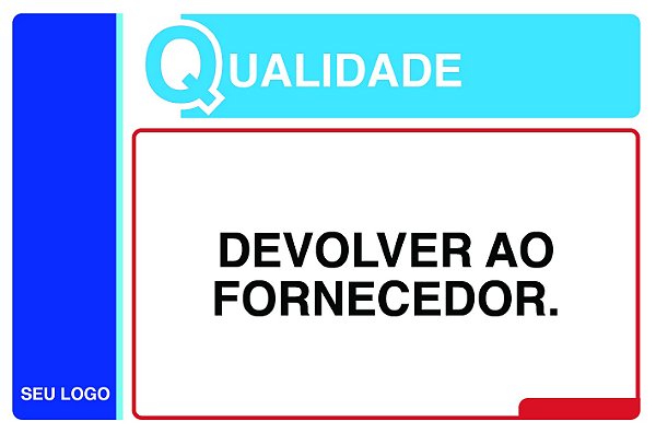 PLACA DEVOLVER - PLQ 05 - PERSONALIZADA