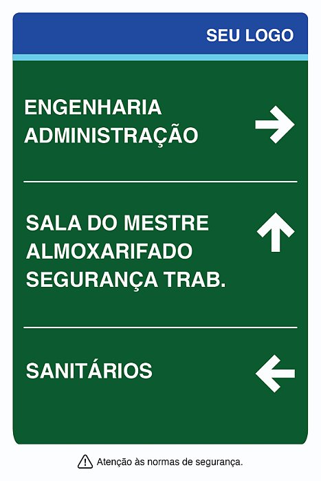 PLACA DIRECIONAL - PLD 04 - PERSONALIZADA