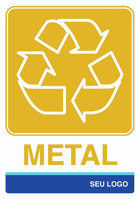 ADESIVO COLETA METAL - PCS 12 - PERSONALIZADO