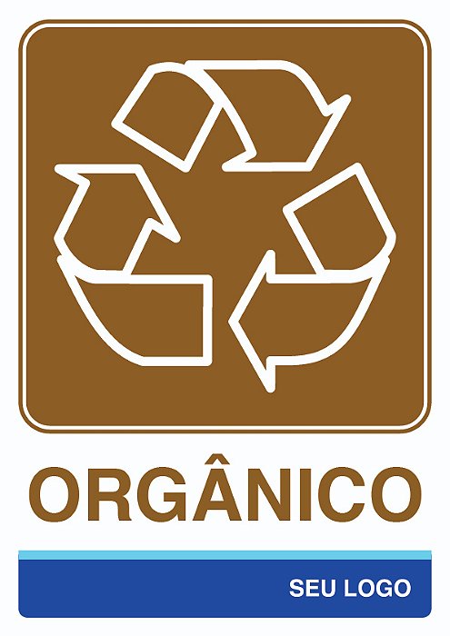 ADESIVO COLETA ORGÂNICO - PCS 15 - PERSONALIZADO