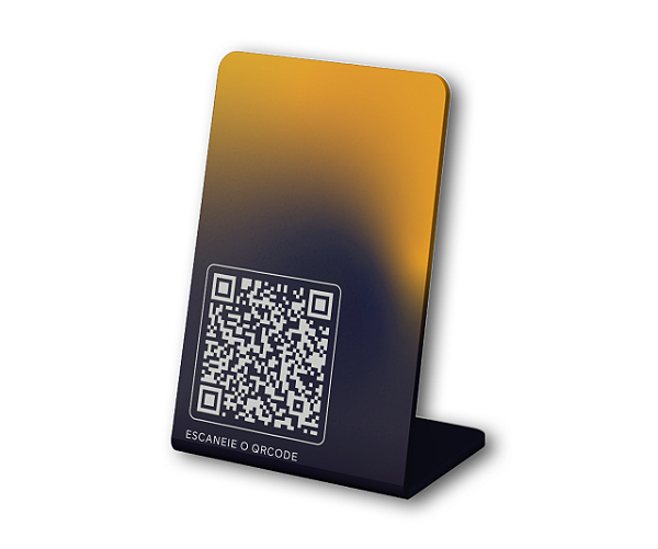 Placa Qr Code em Acrílico