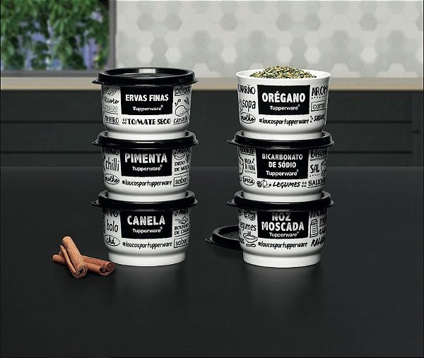 Conjunto 6 Potinhos Temperos PB