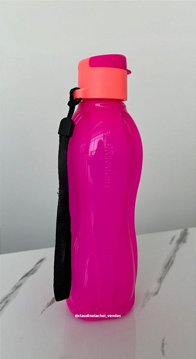 Garrafa Eco Tupper Plus 500ml Rosa Fluo
