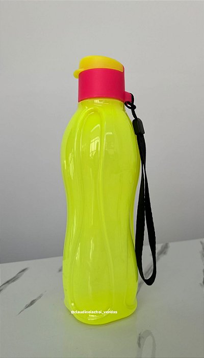 Garrafa Eco Tupper Plus 500ml Amarelo Fluo