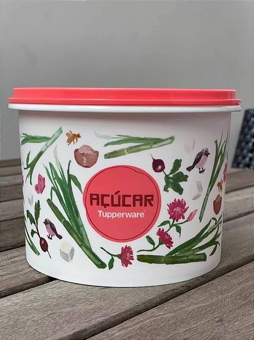 Tupper Caixa Açúcar Floral