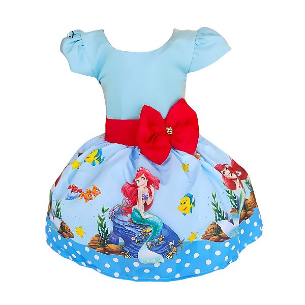 Vestido Temático Luxo Ariel