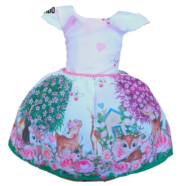 Vestido Temático Super Luxo Bosque Encantado