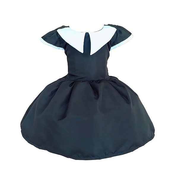 Vestido Temático Luxo Wandinha / Vandinha