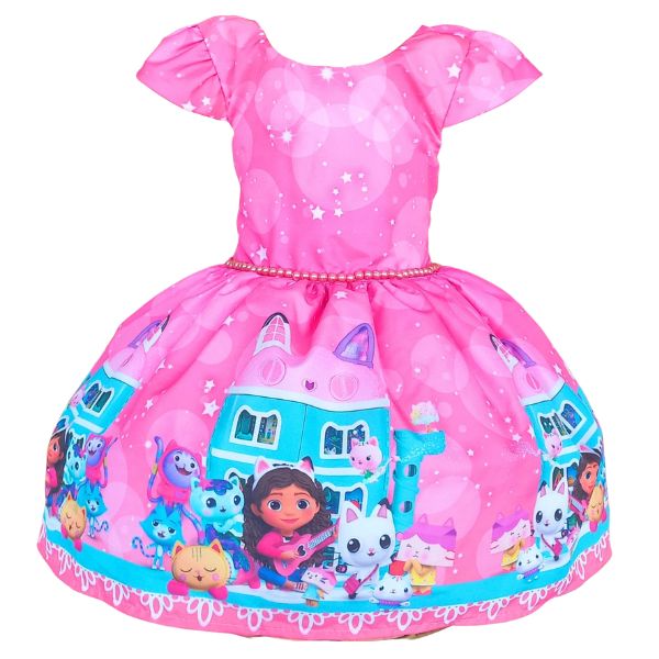 Vestido Temático Super Luxo Casa Mágica da Gabby