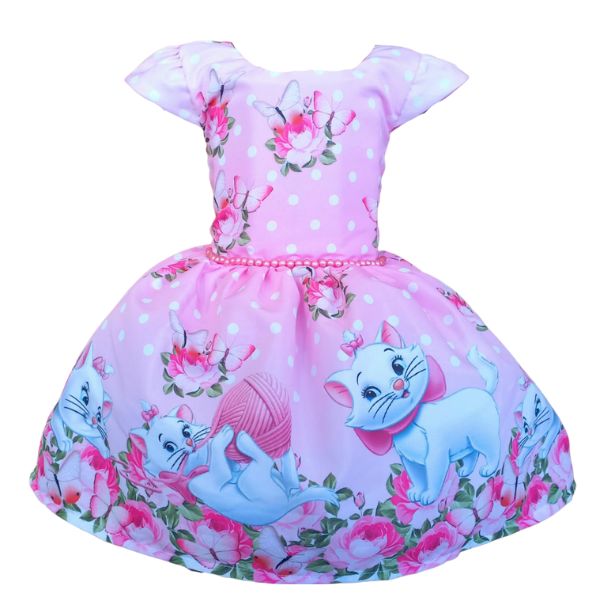Vestido Temático Super Luxo Gata Marie