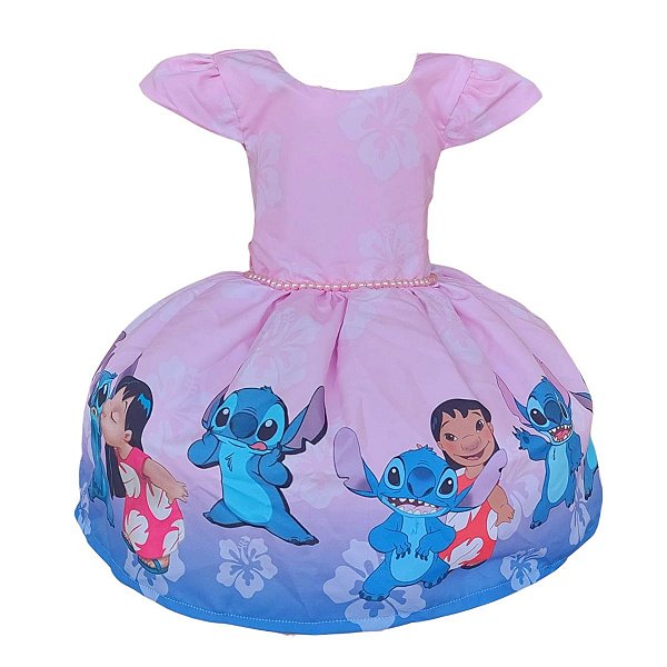 Vestido Temático Super Luxo Lilo e Stitch