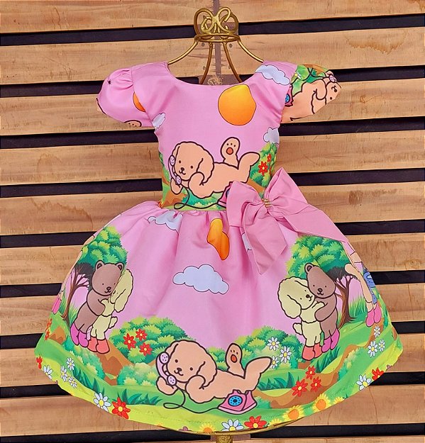 Vestido Bobbie Goods Luxo Temático Infantil Festa