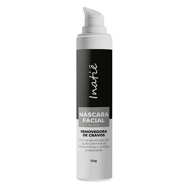 Máscara Black Facial Carvão Ativado+Colágeno Inatiê 50 Gr