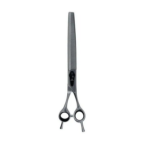 TESOURA PROFISSIONAL SEMI-DENTADA 440C 7,5" PREMIUM CINZA - PROPETZ