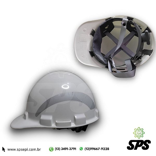 CAPACETE ABA FRONTAL C/ SUSPENSÃO CATRACA E JUGULAR PLASTIDUR C.A 40056
