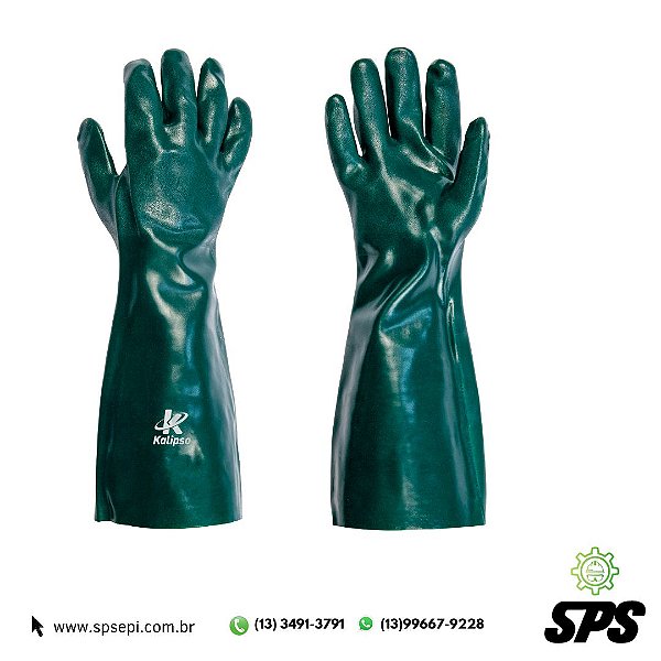 LUVA DE PVC C/ FORRO 45CM KALIPSO C.A.21.420
